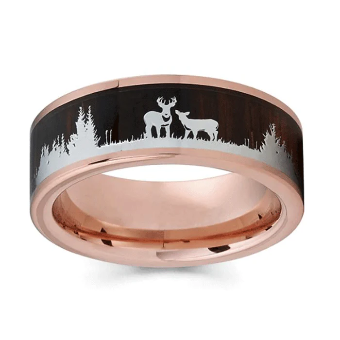 Bague Viking Cerf d'yggdrasil - Image 2