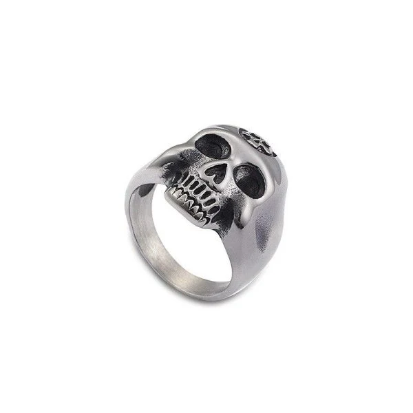 Bague Crâne de Helheim en Acier - Image 2