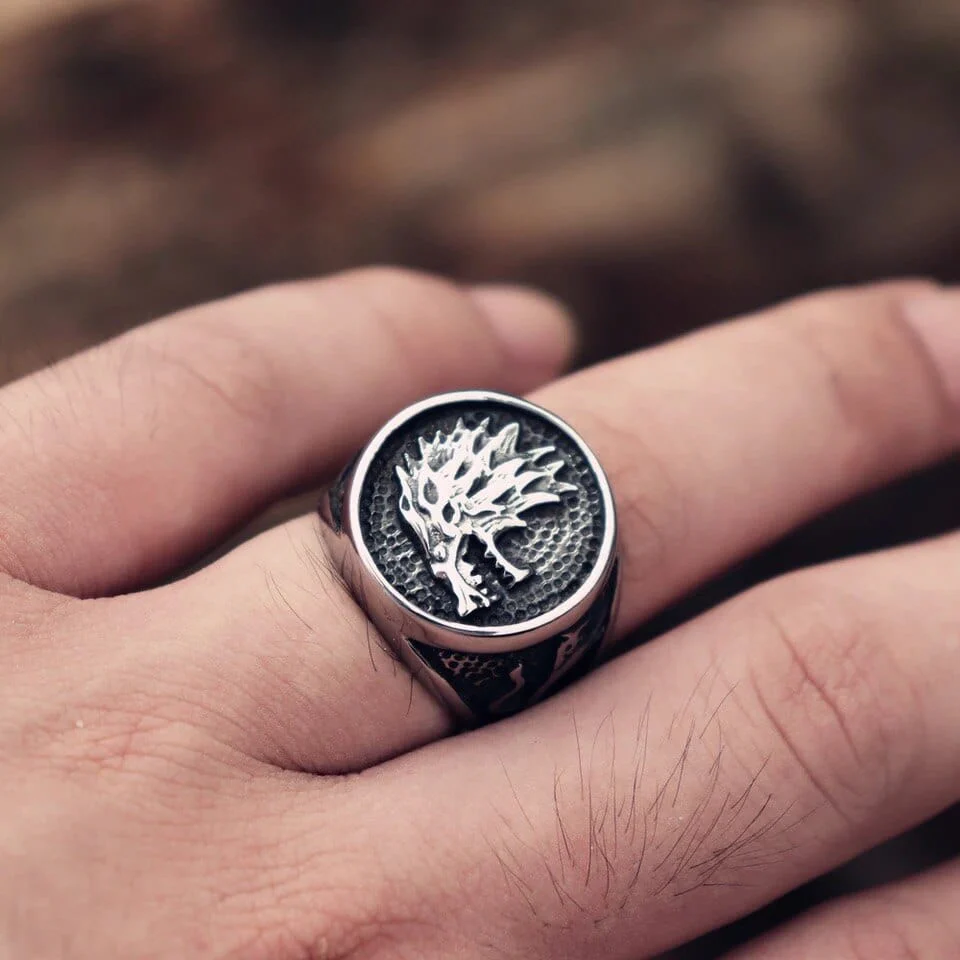 Bague Viking Loup Fenrir - Image 3