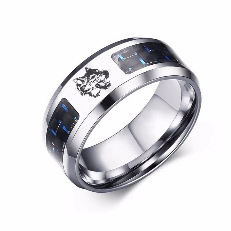 Bague Viking Loup Fenrir