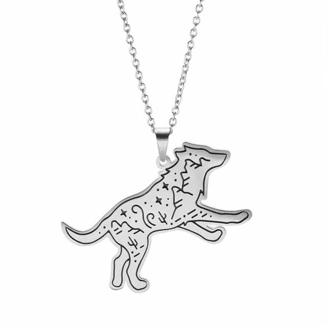 Collier Viking Loup Fenrir - Résilience Sauvage