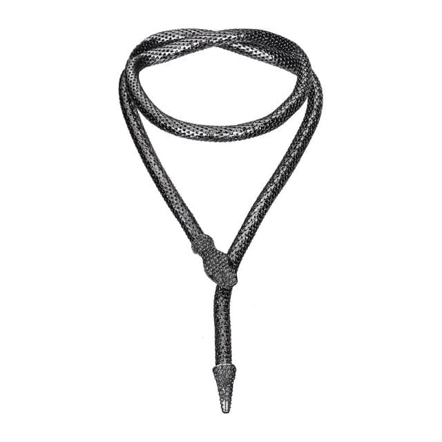 Collier Viking Serpent Jormungand - Serpentin Antique